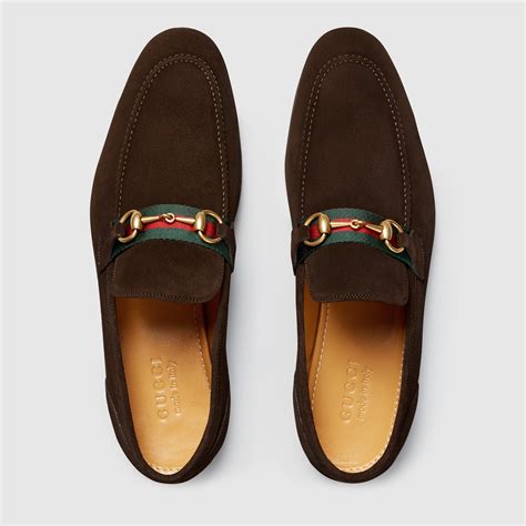 gucci moccasin studded horsebit loafer suede|gucci baby horsebit loafer.